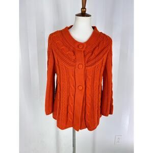 CATO Women’s Burnt Orange Sweater Sz L